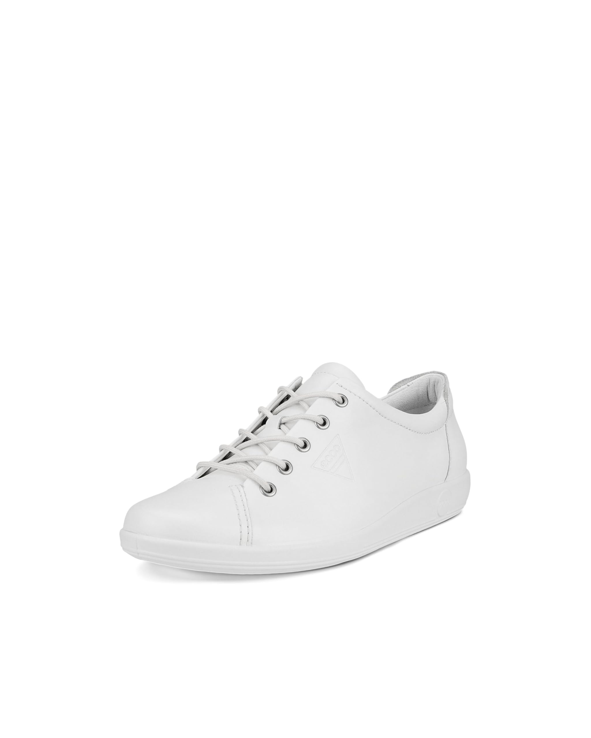Photo 1 of ECCO Women's Soft 2.0 Tie Sneaker, White, 6-6.5