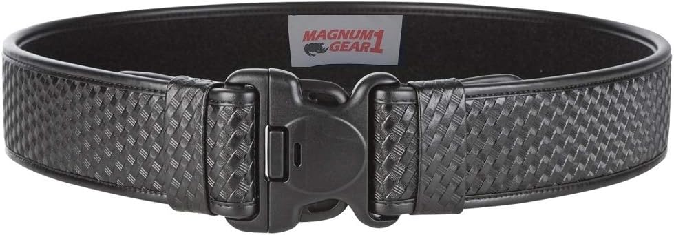 Molded Basketweave Duty Belt with Tri-Release Buckle 2.25 Belt loop