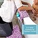 Cushybaby Bath Kneeler and Elbow Rest Pad Set - Thick, Non-Slip, Kneeling Mats Cushion and Protect Arms and Knees So You Can Bathe Your Baby in Comfort! Enjoy Tub Time as Much as Your Kids Do! (Lilac)