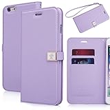 iPhone 6S plus case,iPhone 6 plus case,[5.5inch]by Ailun,Wallet Case,Credit Card holder Case,PU Leather Case,Flip Cover Case[Purple]