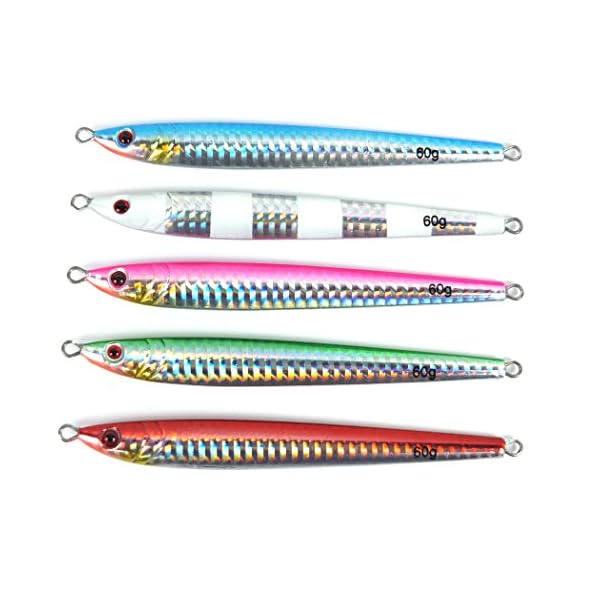 5pcslot-Deep-sea-fishing-lure-lead-fish-jig-60g-metal-jig-pesca-hard-bait-fishing-lurewithout-hooks