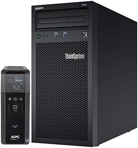 Lenovo ThinkSystem ST50 Tower Server Bundle Including APC BR1500MS 1500VA UPS, Intel Xeon 3.4GHz CPU, 32GB DDR4 2666MHz RAM, 6TB HDD Storage, JBOD RAID Lenovo ThinkSystem ST50 Tower Server Bundle Including APC BR1500MS 1500VA UPS, Intel Xeon 3.4GHz CPU, 32GB DDR4 2666MHz RAM, 6TB HDD Storage, JBOD RAID