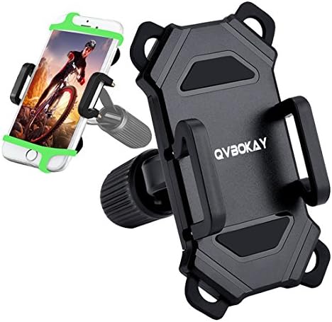 Bike Phone Mount,QVBokay Universal Cell Phone Bicycle Holder for Motorcycle Bike Handlebar,Fit iPhone 7 Plus,7,6s Plus,6s,6Plus,6,Samsung Galaxy S6,S7,HTC,LG,GPS