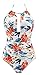 B2prity Women's Slimming One Piece Swimsuits Tummy Control Bathing Suit Halter Swimwear for Big Busted Curvy Woman