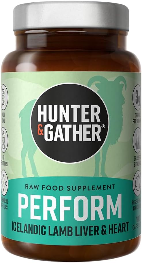 Hunter & Gather Nose to Tail Perform Capsules 180 | Grass Fed Icelandic Lamb