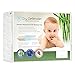 Bamboo Waterproof Crib Mattress Pad - Natural Quilted Baby Crib Cover and Protector with Deep Skirt - 28