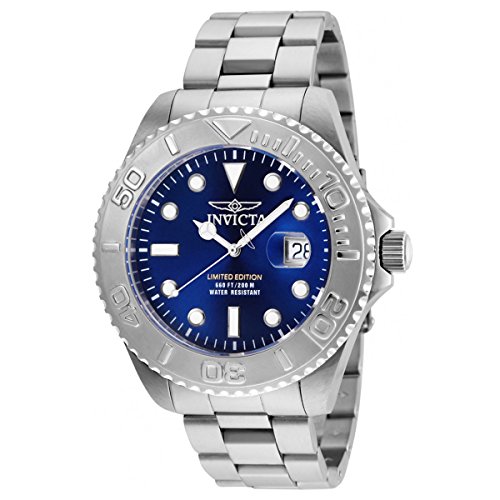 Invicta Men's 'Pro Diver' Quartz Stainless Steel Diving Watch, Color:Silver-Toned (Model: 24623)