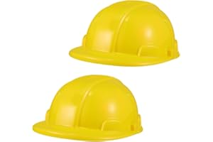 BESPORTBLE 2Pcs Construction Worker Hats Flexible Plastic Safety Caps for Boys and Party Accessories for