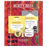 Burt's Bees Spa Collection Holiday Gift Set, 5 Products - Mini Candle, Lip Mask, Lip Balm, Face Mask And Cuticle Cream
