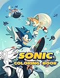 Sonic Coloring Book: Over 50 Coloring Pages Of Sonic The Hedgehog Movie. To Inspire Creativity And Relaxation. A Perfect Gift For Kids And Adults