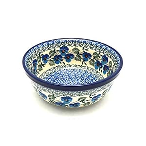 Polish Pottery Bowl – Soup and Salad – Winter Viola