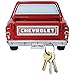 Chevy Pickup Truck 3D Manly Key Rack w/ 5 Hooks And Bed To Hold Small Items