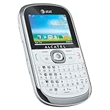 Alcatel One Touch 871a OT-871a Unlocked GSM QWERTY Cell Phone - White (with Blue Border)
