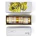 Washi Tape Foil Set [10 Rolls] - 330 Feet Long - Acrylic Organizer and Dispenser Box - Metallic Washi Tapes - Colorful Craft Tape - Adhesive Decor Masking Tape with Gift Box by ArtQ - Gold