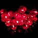 Dreamworth Lanterns String Lights,26.2ft/8M 40 LED Red Lanterns String Lights Battery Operated Fairy String Lights For Wedding, Chinese New Year,Spring Festival,Party Decoration,Christmas(Red Color)