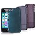 Casecrown CC-IP4-DUAL-BLPR Chameleon Glider Apple iPhone 4 and 4S Case with Screen Protector - 1 Pack - Retail Packaging - Blue/Purple