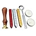 FQL Snowflake Vintage Rosewood Wax Seal Stamp Set with Gold Red Silver Sticks