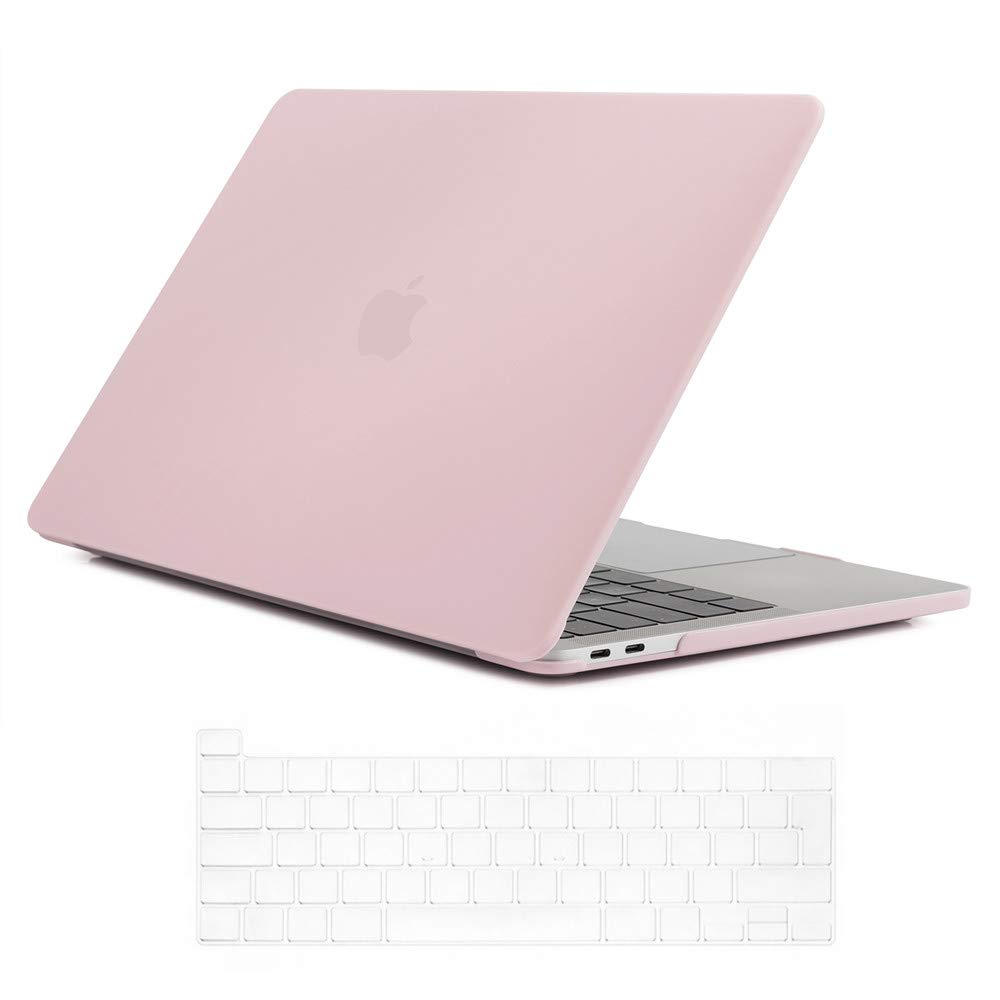 Se7enline Compatible with 2019/2020 Macbook Pro Case 16 inch Ultra Thin Plastic Hard Shell Laptop Cover for MacBook Pro 16-inch A2141 with Touch Bar with UK Layout TPU Keyboard Cover, Rose Quartz