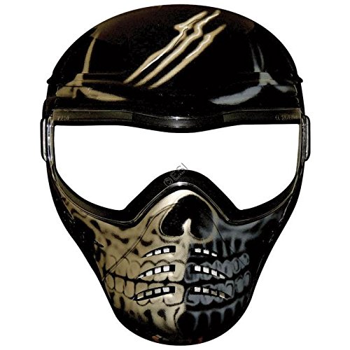 Save Phace 2000100 Half Skull Tactical Mask TM, One Size, Black/Grey