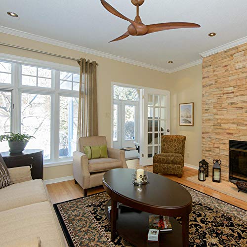 Minka Aire F843DK Wave LED 52" Brown Low Profile Ceiling Fan with