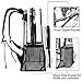 NiceEbag Clear Backpack Heavy Duty Clear Bookbag Large See Through Backpack for Women and Men Stadium Approved Transparent Bag for College Work Travel,Black