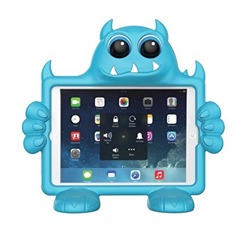 Koooky Boo the Monster Children's Apple iPad Air Tablet Case - Drop, Shock and Scratch Resistant tablet case with car headrest travel attachment - for Apple iPad Air, Air 2