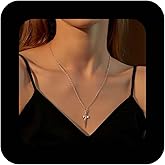 Erimberate Punk Metal Sword Choker Necklace Gold Sword Dagger Pendant Necklaces Grunge Dagger Knife Collar Necklaces Minimalist Knife Cross Chain Necklace Jewelry for Women