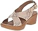 Dansko Women's Jacinda Taupe Snake Wedge Sandal, 40 EU/9.5-10 M US