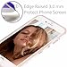 iPhone 6s Plus Case, Shiny Rose Gold White Grey Marble Design, BAISRKE Clear Bumper Matte TPU Soft Rubber Silicone Cover Phone Case for Apple iPhone 6 Plus & 6s Plus