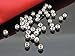 Syhonic 100pcs Genuine 925 Sterling Silver Round Beads Tiny Smooth Beads for Necklaces, Bracelets and Jewelry Making(3mm)