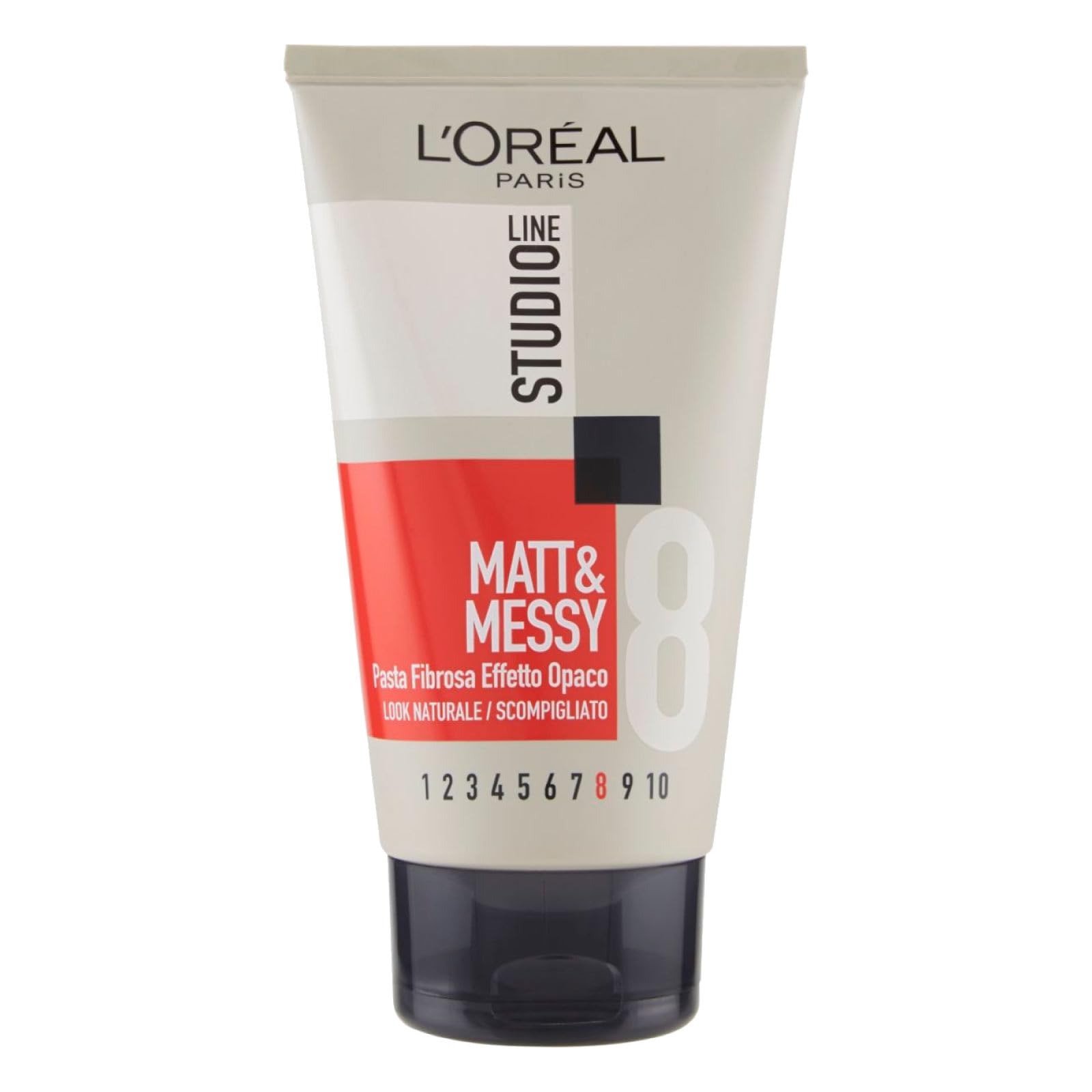 L'Oréal Paris Studio Line Hair Gel with Matte Effect, Ultra Strong Hold, Washable, Matt & Messy Mattifying Fibre Gel, 6 x 150 ml, (Pack of 6)