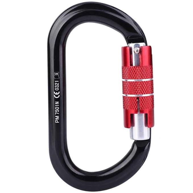 Climbing Lock, Aluminum Mountain Climbing Carabiner Equipment 4.3x2.5in