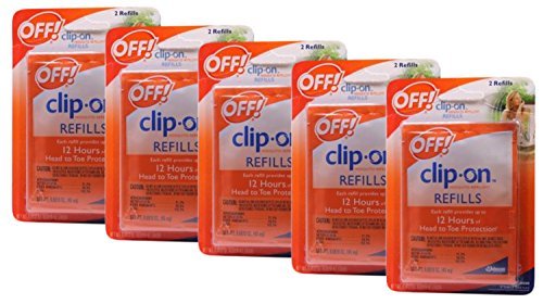 Off! Clip-On Refills, 2 Count Refill OLD DESIGN (Pack of 5), 10 Total Refills…