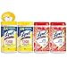 Lysol Disinfecting wipes, 320 Count (80 Count X4), 2 Mango and hibiscus Plus 2 Lemon and Lime Blossom, Packaging May Vary
