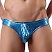 YiZYiF Men's Metallic Underwear Faux Leather Wet Look Bikini Thong Swimsuit