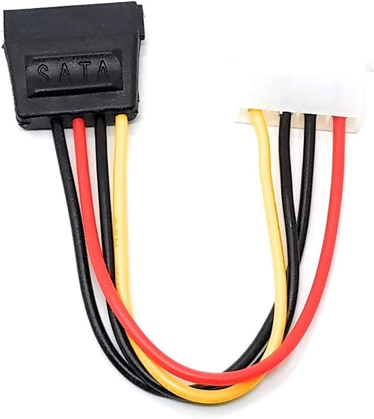 MainCore 20cm 4 pin Molex to SATA 15 pin Power Cable, LP4 to SATA Adapter Lead - Image 4