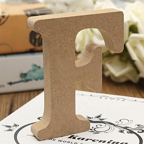 17YEARS Freestanding Wooden Alphabet Letters Plaque Wedding Home Party Decor size F