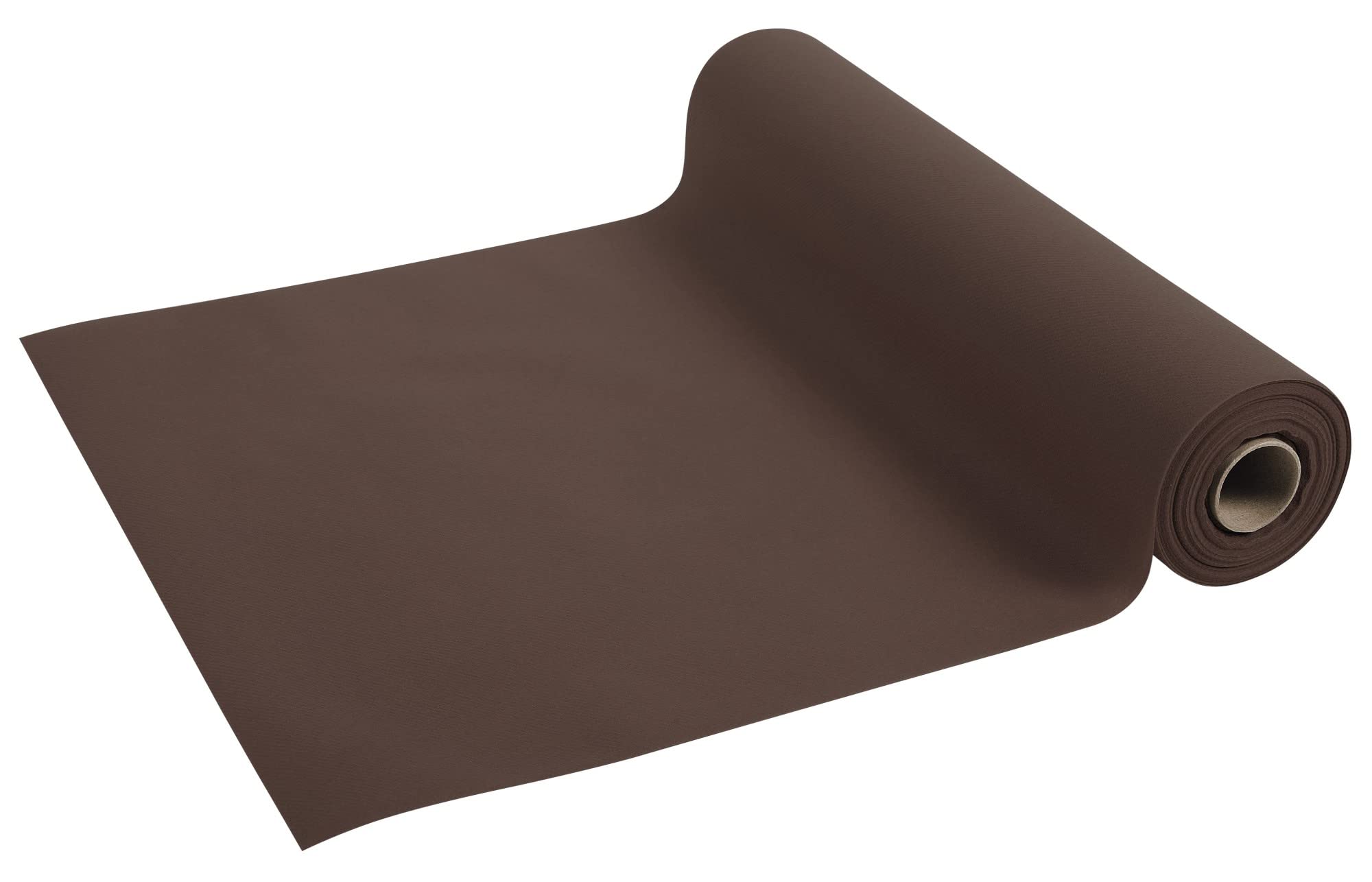 Disposable spun bound non-woven head to head - Roll 48 M long X 0.4 M wide pre-cut every 1.20 M - Represents 40 head to head - Tear-proof, water-repellent and wipe able material - chocolate (bright)