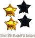 Jumbo Graduation Balloons Kit- Black Gold Party Decorations Supplies Grad Ornaments