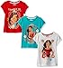 Disney Girls' Little Girls' 3 Pack Elena of Avalor T-Shirts, Multi, 6
