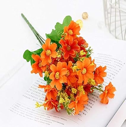 ANNP - Ramo de flores artificiales, flores artificiales, orquídeas