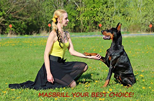 MASBRILL Electric Dog Fence, Underground Fence Containment Systerm, Suitable for Small, Medium, Big Dogs, Best Pet Safety Solution, Equip Rechargeable Waterproof Dog Collar (for 1 Dogs) - Thumbnail 2