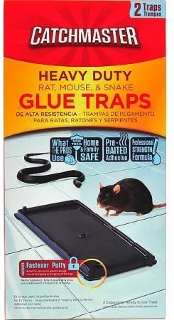 Catchmaster Heavy Duty Baited Rat Glue Traps, 2ct