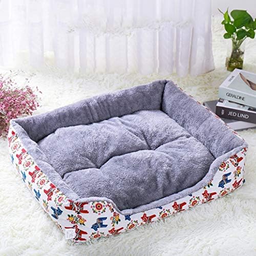 ペットベッド 暖かい 犬猫用 ふんわり ペットハウス ペットマット 柔らか モフモフ 滑り止め 犬 マット 猫 こたつ ペット用クッション 猫 ペット用ソファー ねこ グレー ハウス 休憩所 M B07wyftn4q 1 708円