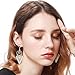 10 Pairs Boho Statement Drop Dangle Earrings Golden Silvery Fashion Jewelry Fringed Tassel Character Exaggerated Earrings Set for Women & Girls …