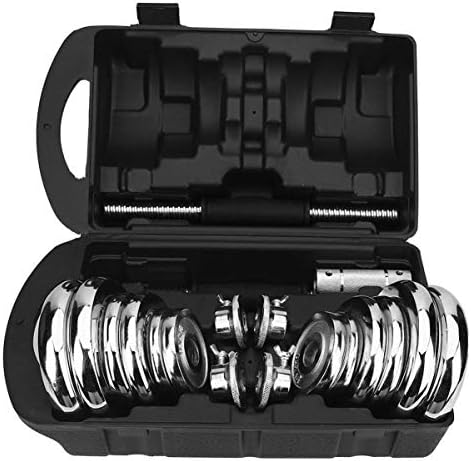 byqs us 15/20kg Adjustable Barbell Dumbbell Sets for Home Gym Exercise Workout Weight Lifting(15kg)