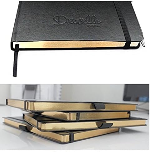 Adult Coloring Book + Leather Notebook - 20 Unique Colouring Designs in the Top Margin - DroodleBooks A5 Journals