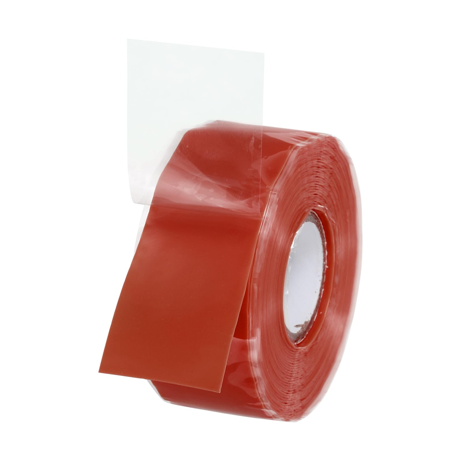 PATIKIL Grip Tape for Handles 1" x17ft, 1 Roll Self-Fusing Silicone Tape for Bike Handles Pull Up Bars Gym Equipment Plumb/Hose/Pipe Leaks Emergency, Red