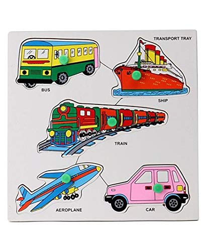 planmystudy Smart Educational Wooden Knob Puzzle Transport Tray by Awals