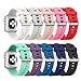 Apple Watch Series 3 Band 42mm, [10 Pack] Alritz Soft Silicone Strap Replacement Wristband with Stainless Steel Buckle Compatible Apple Watch Series 1/2/3/Nike+/Edition/Hermes
